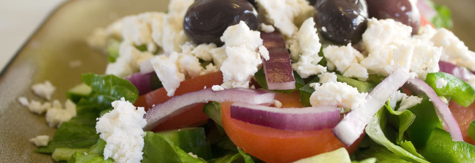 Greek Salad with Homemade Dressing